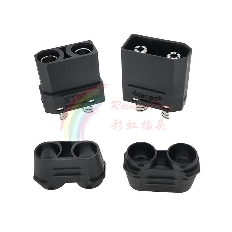 Schnell Ladung Amass XT90 schwarz Stecker Männlich Weiblich Stecker für Batterie ESC und Ladegerät Blei XT90H XT90H-M XT90H-F Ni-überzogene