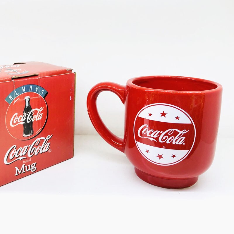 Kaffekopper keramisk rød øl krus koks form cola kop kaffekrus kaffekop til rejsevenner gits