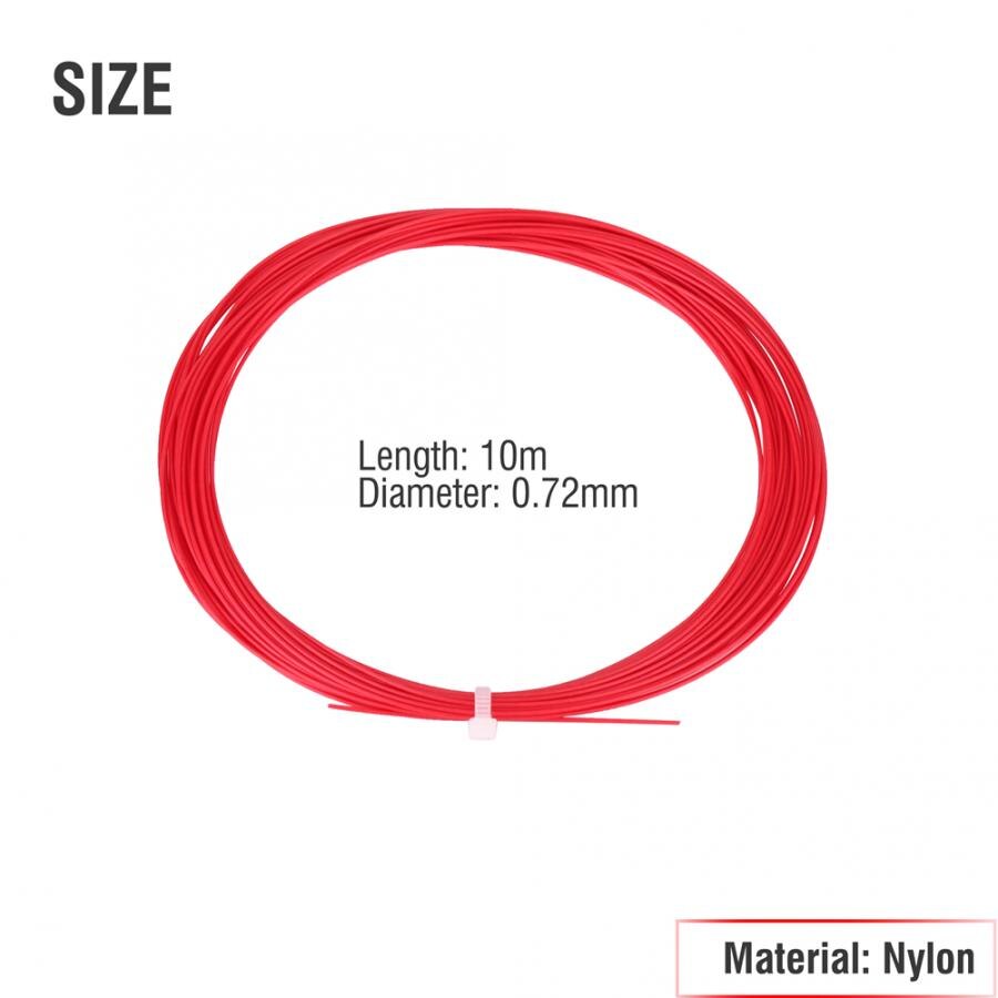 Badminton Racket Racquet String Line 10m Nylon Badminton String Flexible Hard Feeling String Badminton Training Accessory