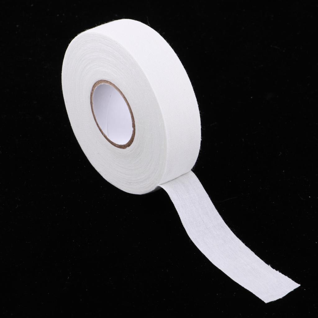 1 Roll Hockey Doek Tape Waterdichte Lijm Ijshockey Lacrosse Stick Wrap Grip Katoen Beschermende Kleding Cue Antislip bandage: White