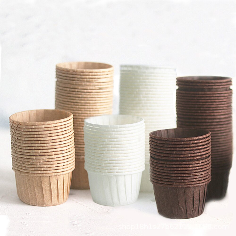 50pcs cake paper cups oil-proof pastry box dessert fondant bread decoration supplies baking tools kitchen accessories gadgets