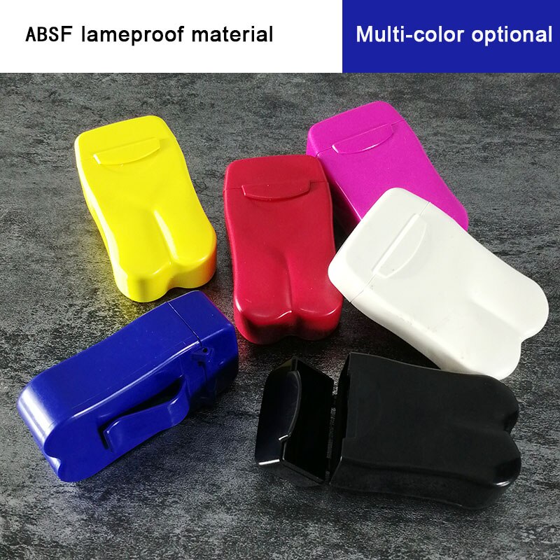 Duurzaam Pocket Asbak Plastic ABS Riem Asbak Snoep Kleuren Strand Reizen Auto Asbak Outdoor Roken Accessoires Strand Asbak: 3pcs