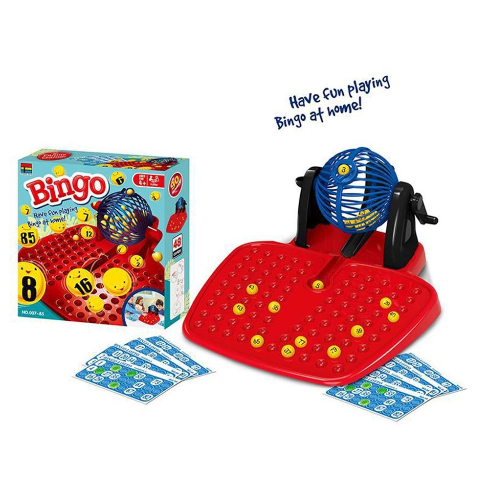 Bingo Tumbler Lotto Loterij Machine 90 Genummerde Ballen 48 Kaarten Familie Game Perfecte Kinderen Grappig Spel Speelgoed