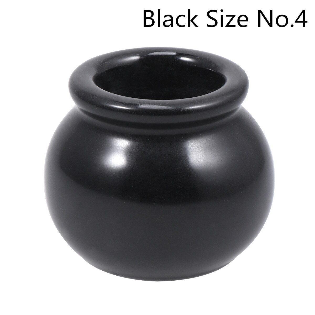 Vakuum cupping terapi sett kroppsmassasje cupping terapi stein meridian massasjeutstyr moxibustion kopping helse smertelindring: Sort størrelse nr .4