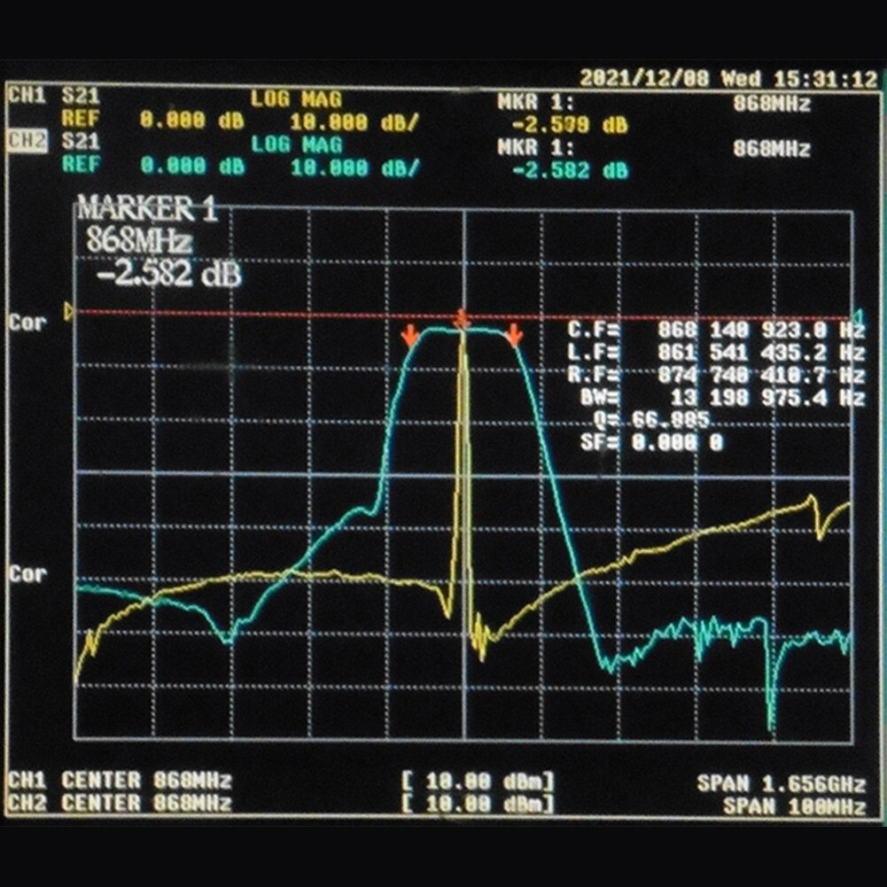 Fbp --868s- Filter 4 868 mhz bandbreite, gesehen-bandpassfilter für lora, lorawan, Helium , 866 ~ 870 mhz