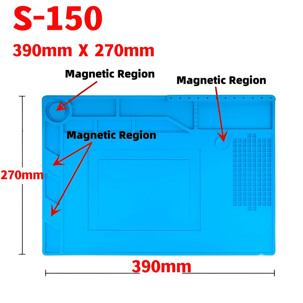 Heat Insulation Working Mat Heat-resistant Soldering Station Repair Insulation Insulator Pad Maintenance Platform Soldering Mat: army green