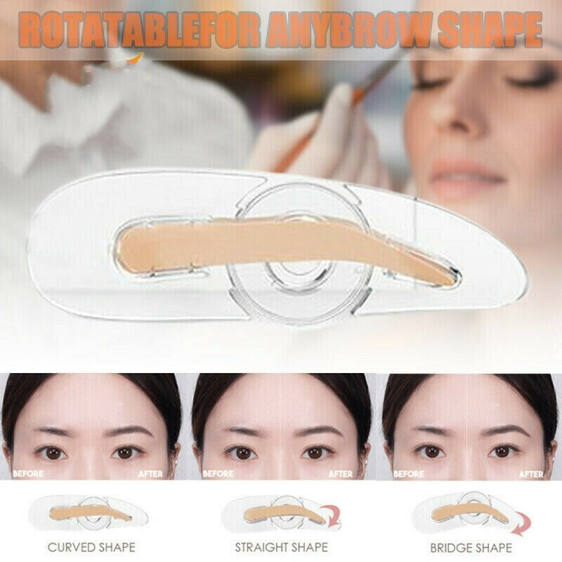 1pcs Adjustable Eyebrow Stencil Eyebrow Shaper Stamping Drawing Guide Reusable Plastic Template Makeup Tools Accessories