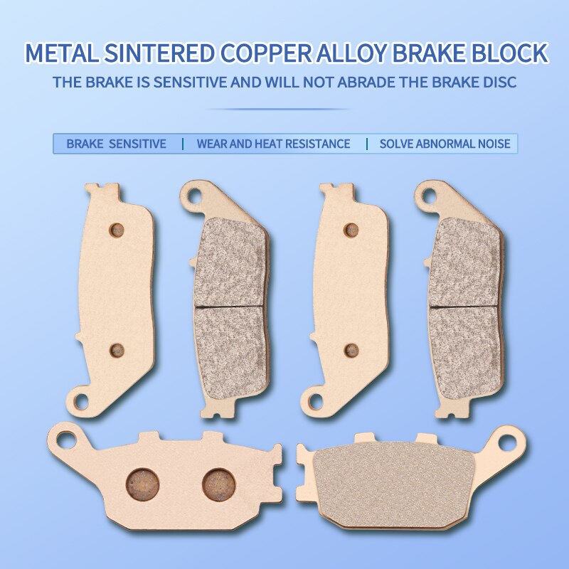 Pastillas de freno delantero y trasero de sinterización de Metal para motocicleta, para ER6N, ER6F, Z650, Ninja650, EX650, , , ,
