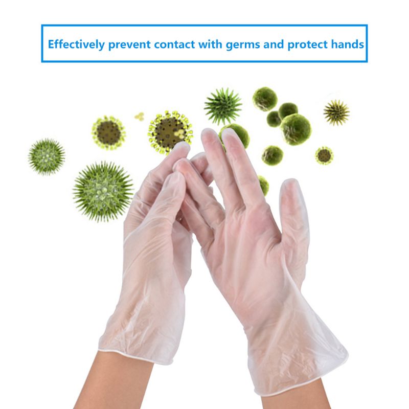 100 Uds desechables guantes de trabajo de seguridad casa Herramientas de limpieza para la cocina Packhouse suministros Universal antideslizante