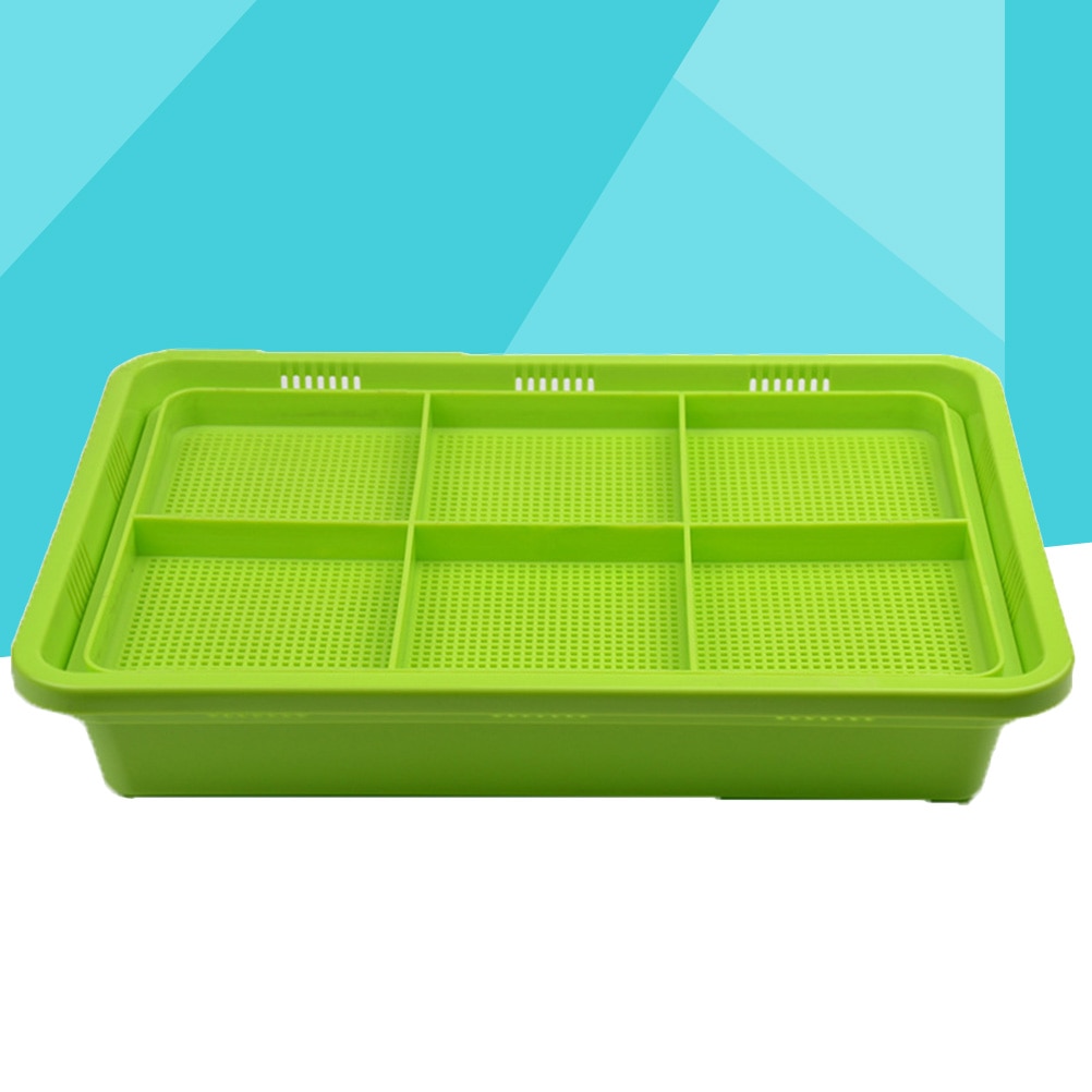 Premium Double Deck Seed Sprouter Tray PP Big Capacity BPA Free Soil-Free Wheatgrass Grower Seed Growing Trays Sprouting Kit A30