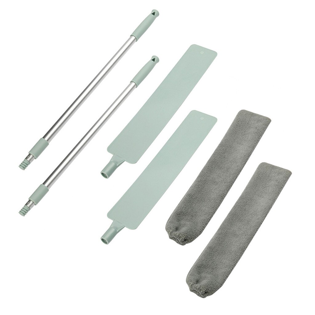 Removable And Washable Telescopic Dust Collector Microfiber Cleaning Brush Cleaning Supplies Broom Sweeper Dust Broom Tool: 2pc