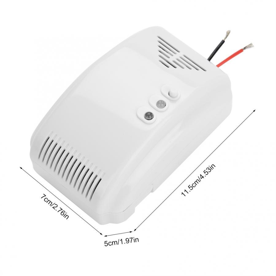 Combustible Gas Alarm Sensor Propane Butane LPG Natural Motor Home Safety Device 12V for Propane Butane LPG Natural Gas