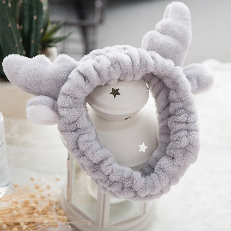 1pc kerstgewei haarband hoofdband pluche driedimensionale washandjes haarbanden badhanddoeken voor volwassenen werknemersvoordelen....