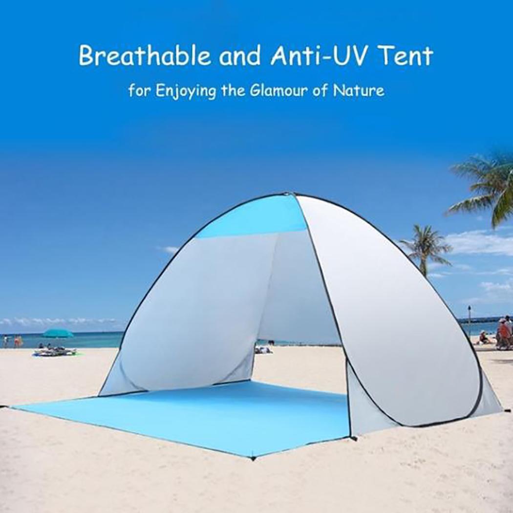 Automatic Camping Tent Summer Tent Shelter Camping Outdoor Portable UV Protection Beach Tent for Hiking Travelling Summer Supply