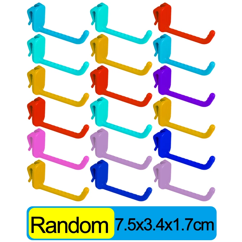 Metal Mesh Panel Hangers Clothes Wall Hanging Hooks Supermarket Display Hooking Racking Accessory Slat Household Organizers Hook: XL / army green