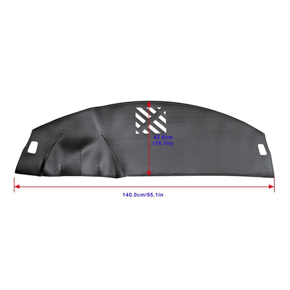 Couverture de tableau de bord de Jaguar XF | - , housse de voiture en cuir, tapis de tableau de bord antidérapant: Default Title