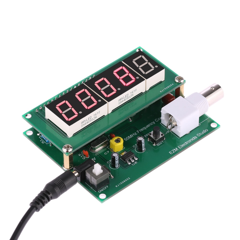 Medidor de frecuencia de alta sensibilidad, 1Hz-50MHz, módulo de medición de contador, 7V-9V 50mA, Kit DIY