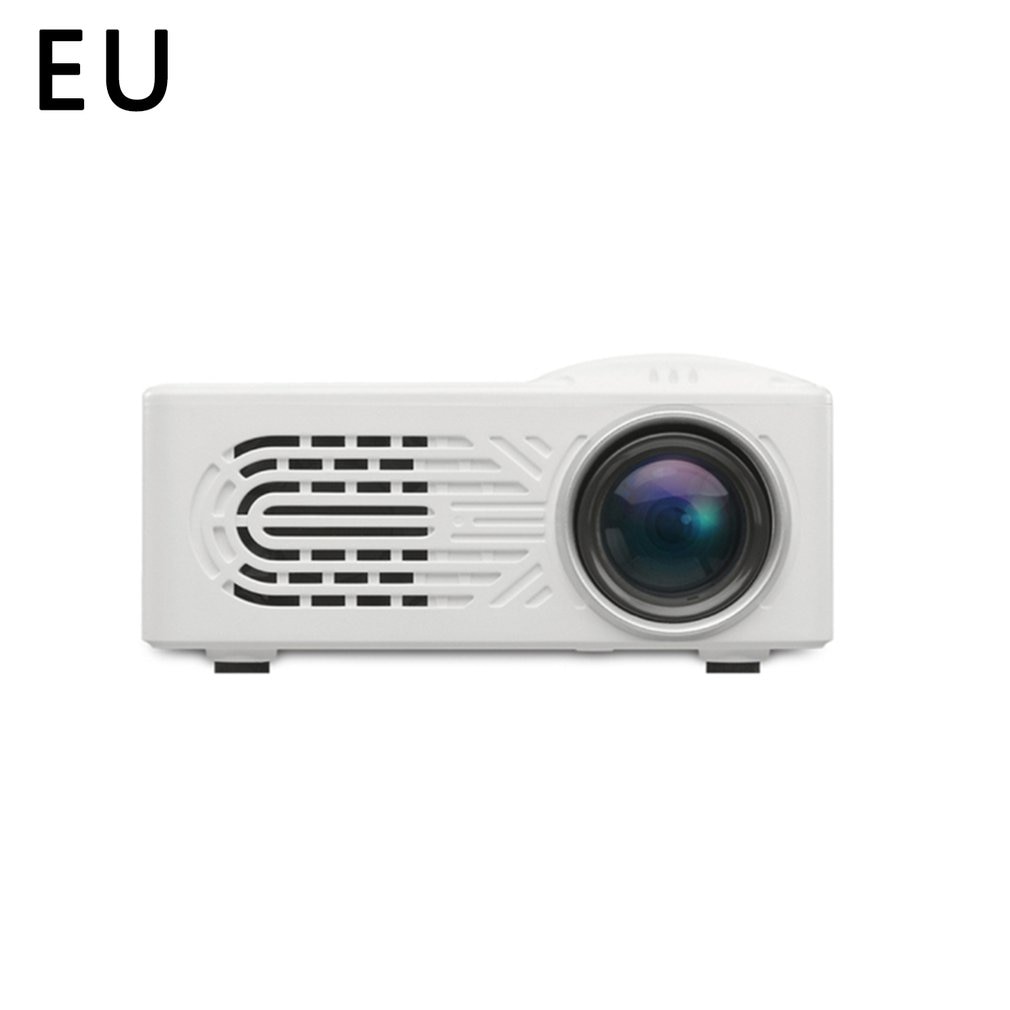 Home Mini Projector Portable Home Entertainment Projector Home Theater 320*240 Pixels Supports 1080P HDMI USB Media Player