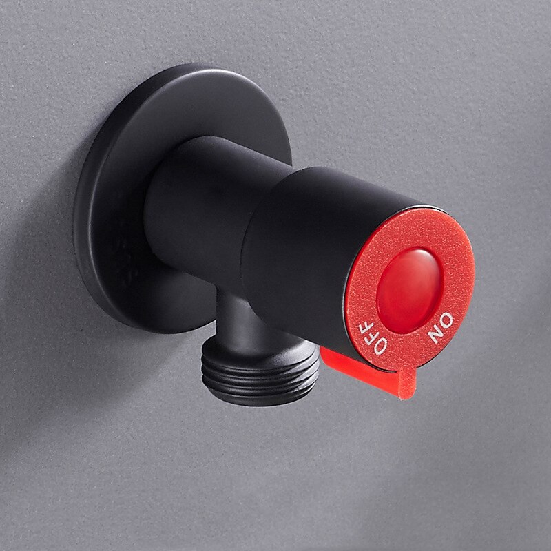 Stainless Steel Angle Valve G1/2 Thread Valve Cold Water Valve Bathroom Connector for Toilet Basin Water Heater Accessories: 02