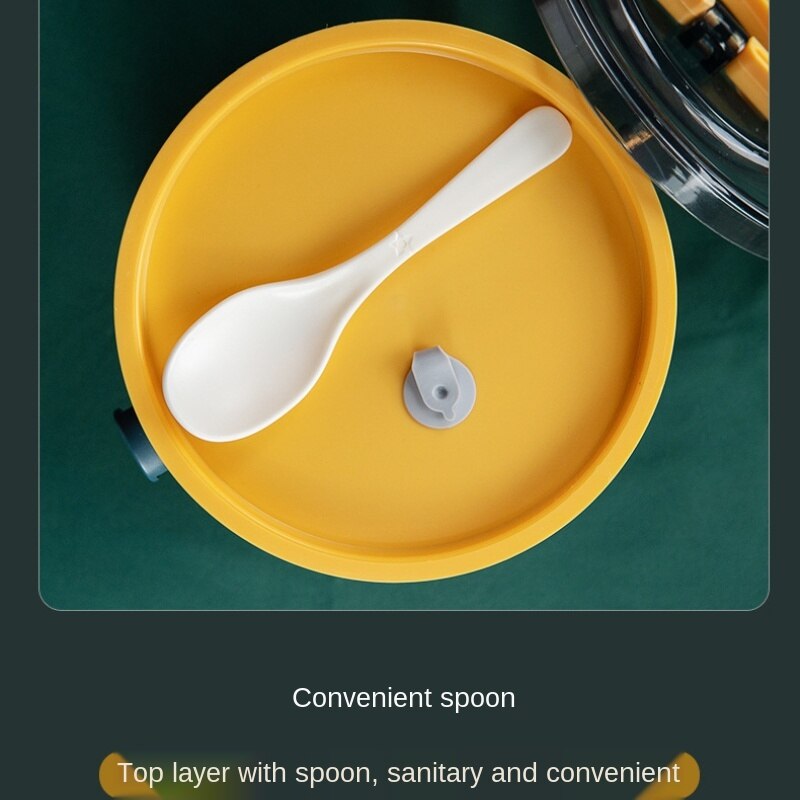 Stainless Steel Lunch Box Food Thermal Jar Insulated Soup Thermos BottlesDrinking Cup Bento Lunch Box Women Food Container