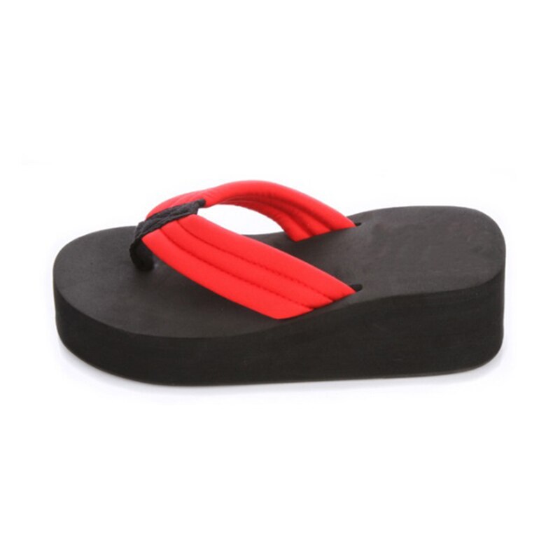 Clip Toes Flip Flops Womens Wedge Sandals Summer Sandals Casual Beach Slippers Waterproof Platform Wedges Slippers