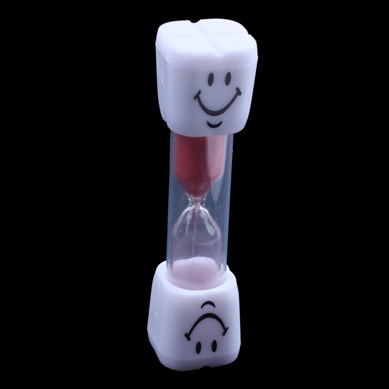 2 Minute Hourgl Kids Brush teeth Timer Smile Sand Egg Timer 2 Minutes Sandgl Timer red