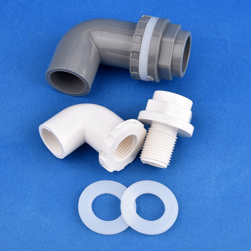 16 ~ 50 mm weißes PVC-Aquarium-Ablaufgelenk 90 ° Ellenbogen Entwässerung Anschluss Garten Bewässerung Aquarium Überlauf Wasser Versorgung Rohr Teile