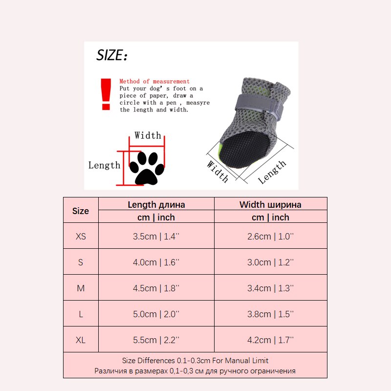 Zapatillas deportivas para perros pequeños, zapatos para mascotas, botas de primavera y otoño, calzado antideslizante para cachorros, 4 unids/set por juego,