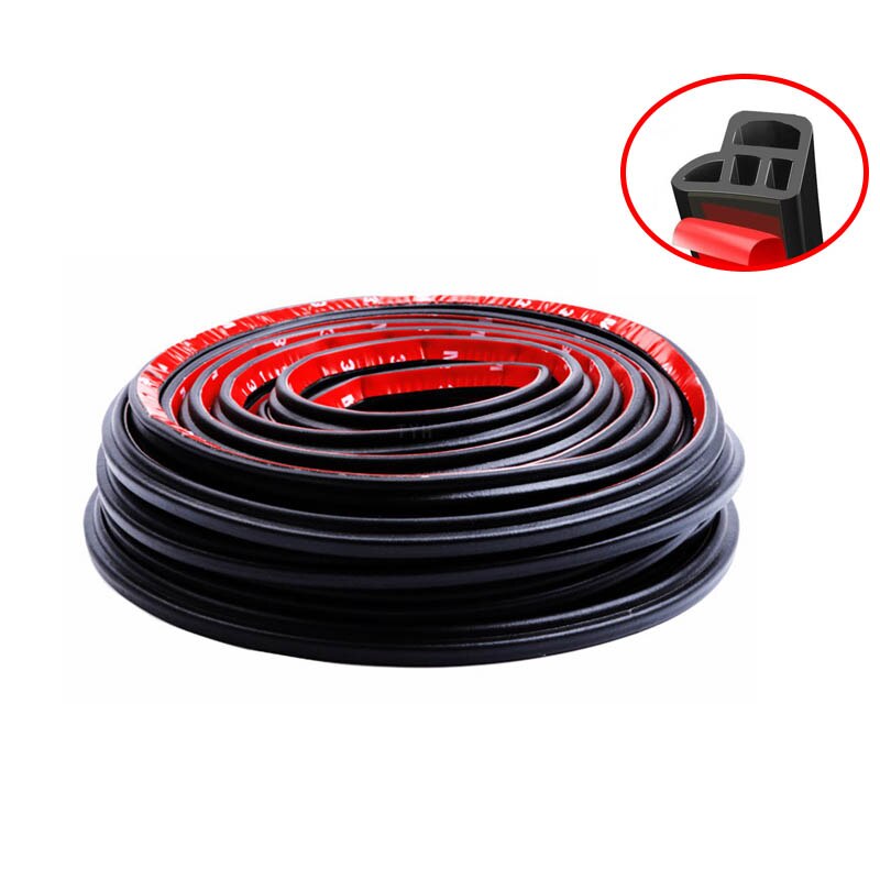 2M Car Roof Protector Seal Noise Insulation Car Door Weatherstrip Front Rear Windshield Edge Sealing Strip Sticker Accessory: Default Title