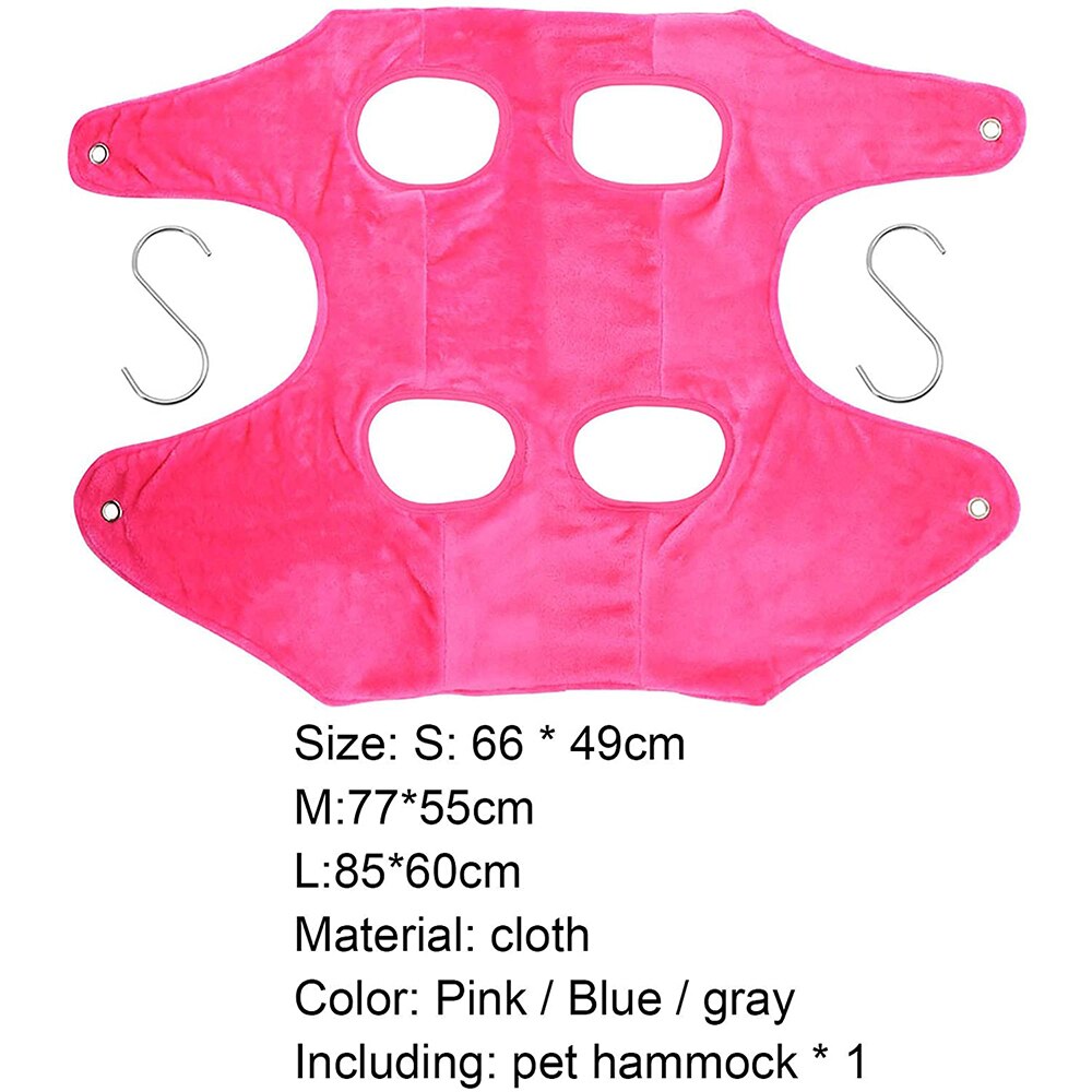 Cama colgante para gato, hamaca de tela de One Piece, transpirable, para baño, gato, perro, mascota, 3 colores, gris
