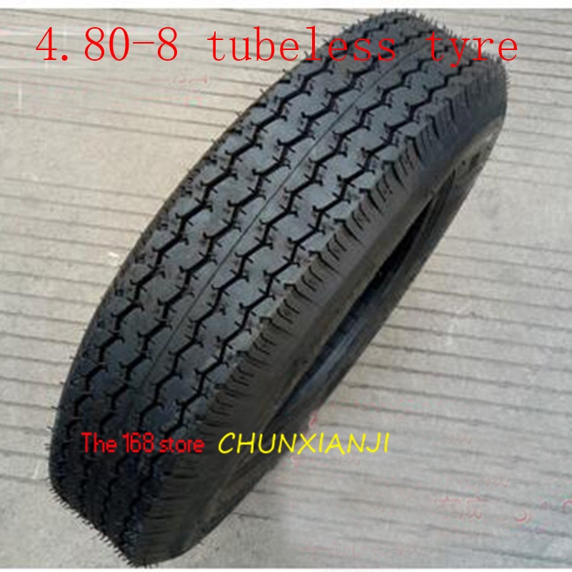 Wood Splitter Tires 4.80-8 Genuine Vacuum Trailer Tires Explosion-proof Tubeless Tyre