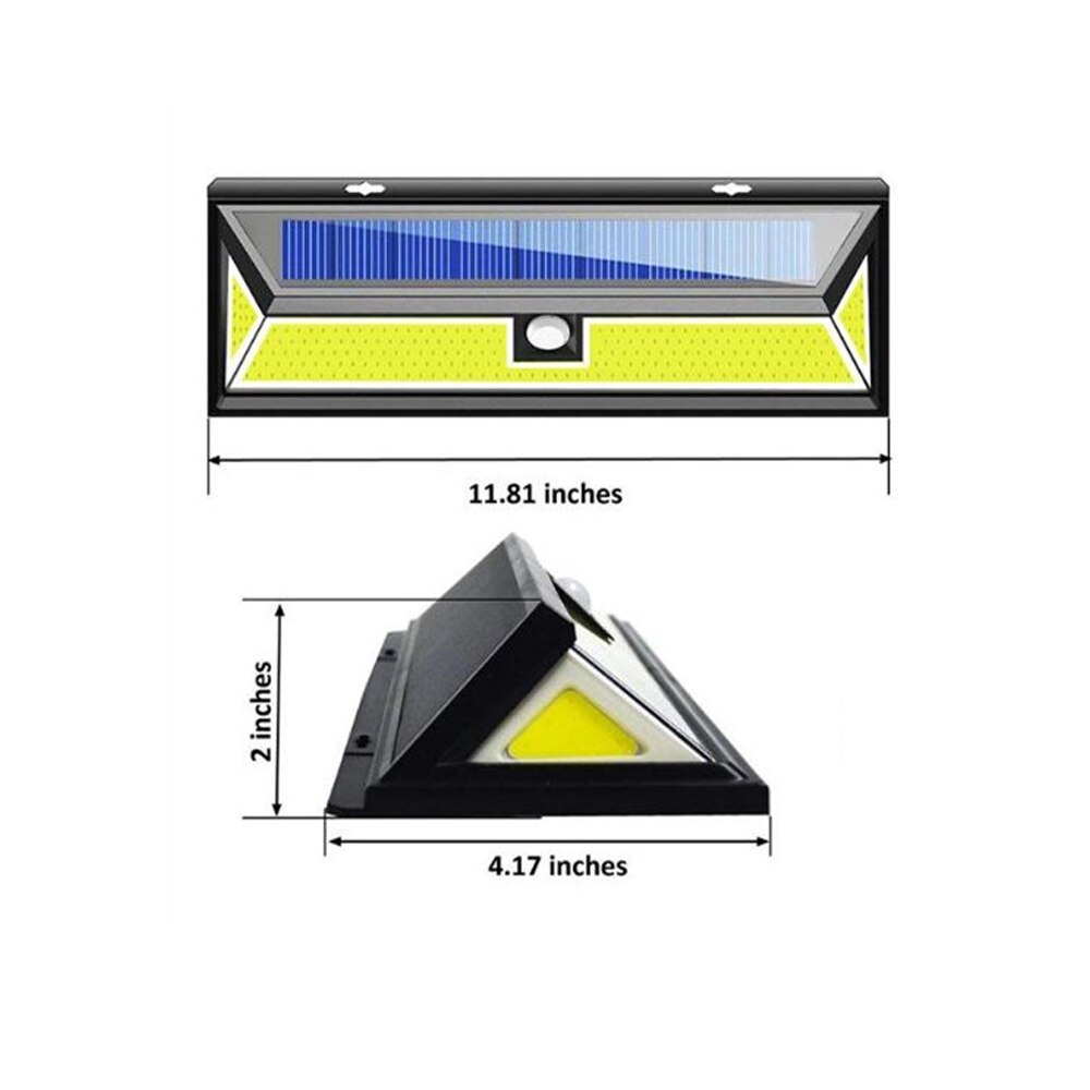 118/180 Led Solar Light Solar Lamp Met Pir Motion Sensor 3 Modus Waterdichte Outdoor Wandlamp Voor Tuin Yard Pathway decoratie
