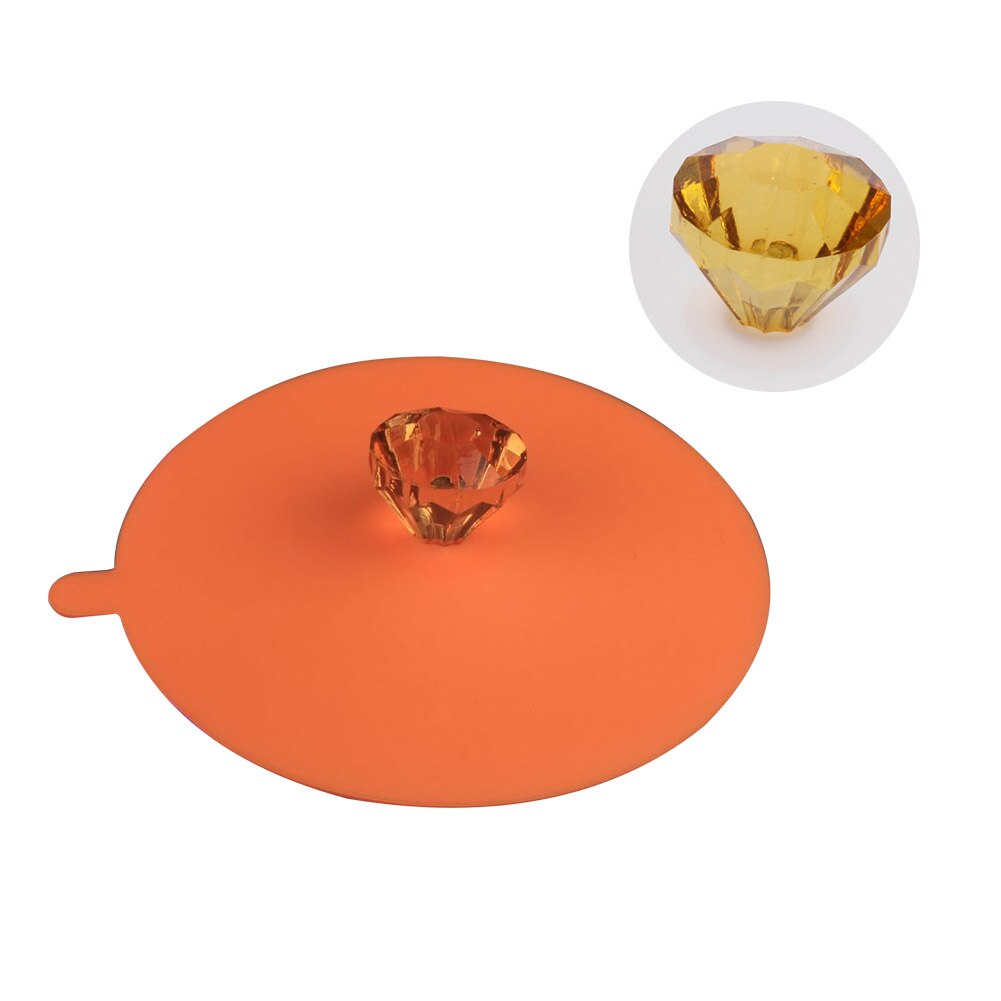 Reusable Silicone Coffee Mug Cup Cover Heat-resistant Water Lid Dust Prevention Seal Leak Proof Glass Cup Lid Cover Kitchen Tool: OG