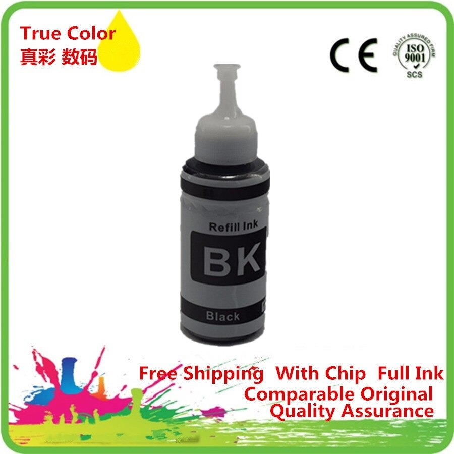 Refill Dye Ink Kit Kits For Epson L100 L101 L110 L111 L120 L130 L200 L201 L210 L211 L220 L300 L301 L303 L310 Printer: 1BK