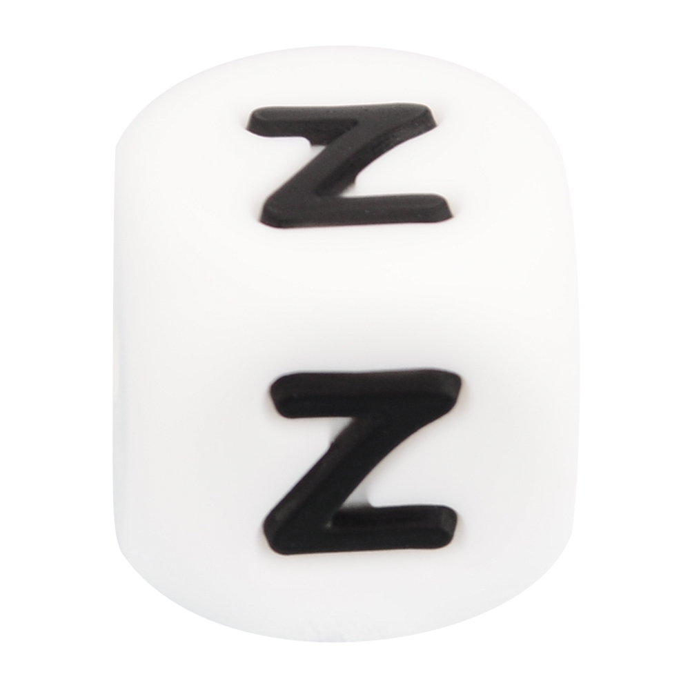 LOFCA 12mm 100 stuks Siliconen Letter Kralen Alfabet Tandjes Kralen Bijtring Engelse Letters Food Grade Baby Verpleging voor tandjes: Light Grey