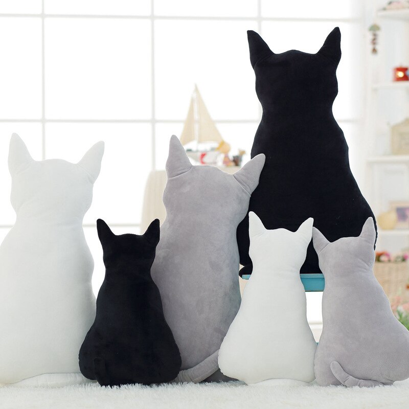 Pelúcia volta sombra gato brinquedos para cama reclinável cadeira assento almofada presente para amigos