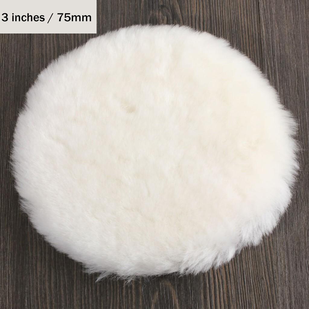 Auto Repair Seal Glaze Beauty Polishing Wheel Wool Ball Self-adhesive Pure Wool Polishing Car Maintenance Tool: Colorless