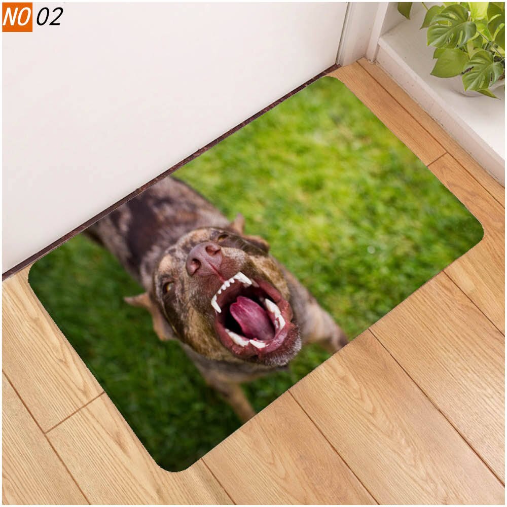 40x60 door mat 3D cute pet dog printed rubber mat 3D animal mat: 1108-2 / 60x40cm