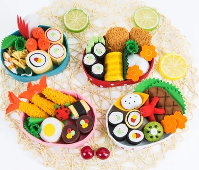Deluxe simulering af sushi mad stof filt kit ikke-vævet stof håndværkssy-sæt filt håndarbejde materiale gør det selv håndarbejde tilbehør