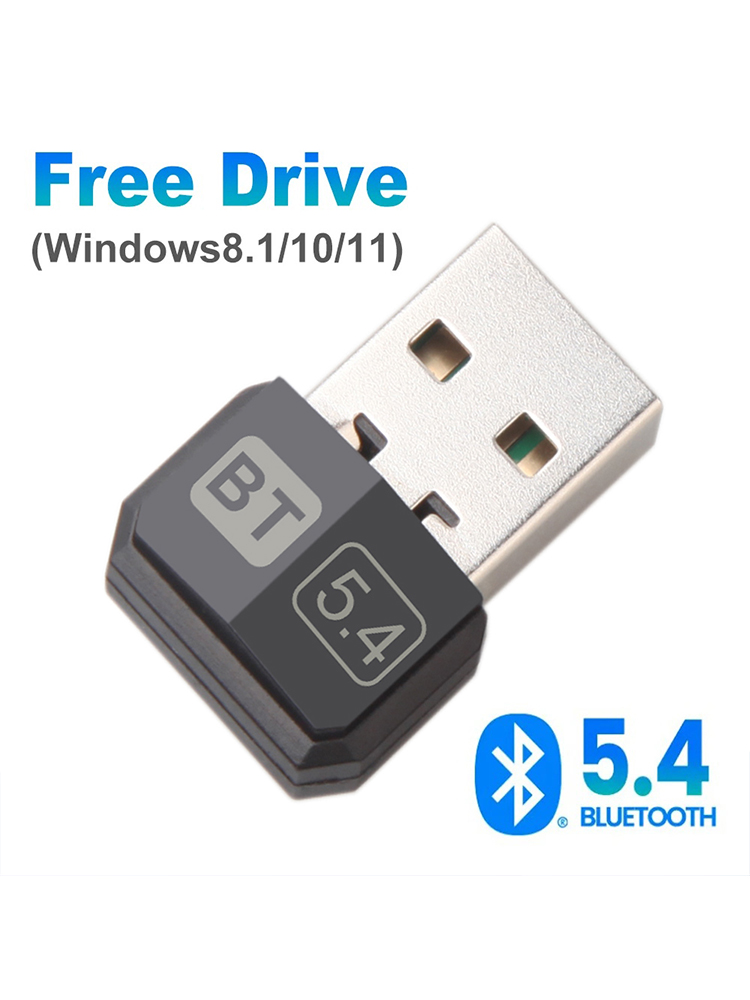 Bluetooth 5.4 USB Adapter Transmitter Bluetooth Receiver Audio Bluetooth Dongle Wireless USB Adapter for Computer PC Laptop: Default Title
