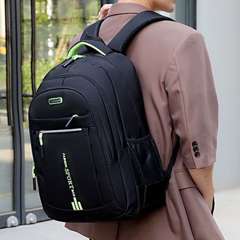 Ladies' double-shoulder bag, large capacity schoolbag, travel bag, laptop bag