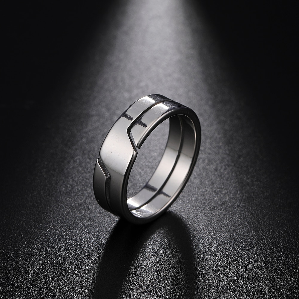 Skyrim Simple en acier inoxydable Couple bague pour hommes femmes décontracté bagues bijoux fiançailles anniversaire 2025