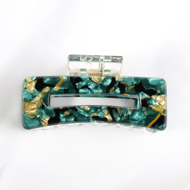 Bgffuy Mini couleur unie imprimé léopard acrylique croix griffes de crabe pince à cheveux coréenne filles femmes accessoires de cheveux