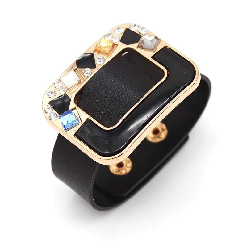 Totabc Mode Charme Zwarte Vrouwen Armband Lederen Gevlochten Punk Rock Armbanden Sieraden Accessoires Vriend