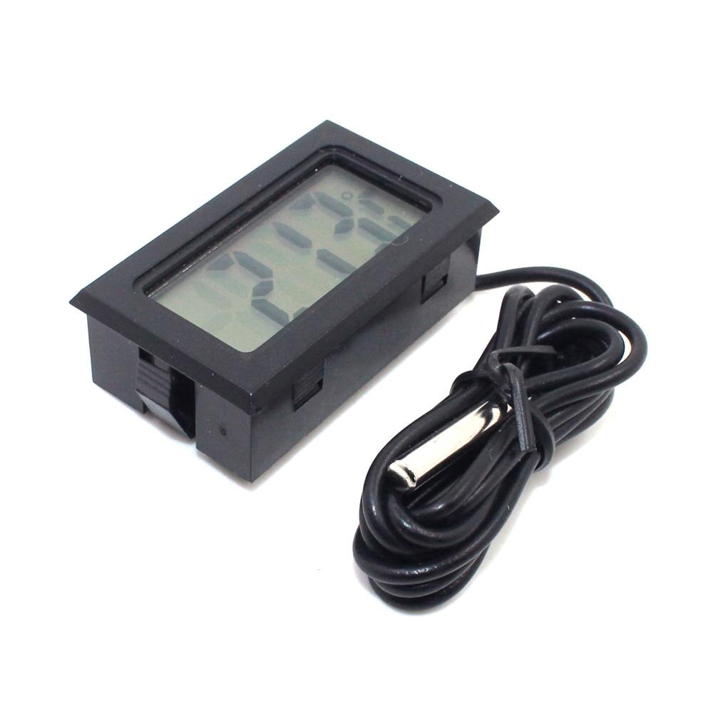 -50 to 110 Digital Thermometer Mini LCD Display Meter Fridges Freezers Coolers Aquarium Chillers Mini 1M Probe Instrument