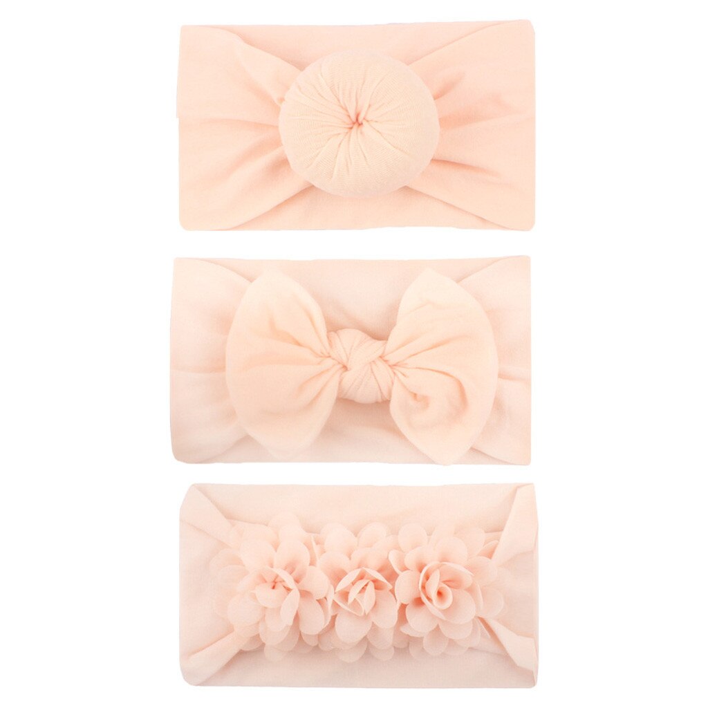 Cute Headband Newborn Girls Baby Toddler Turban Solid Headband Hair Band Bow Comfortable Accessories Headwear Резинки Для Волос