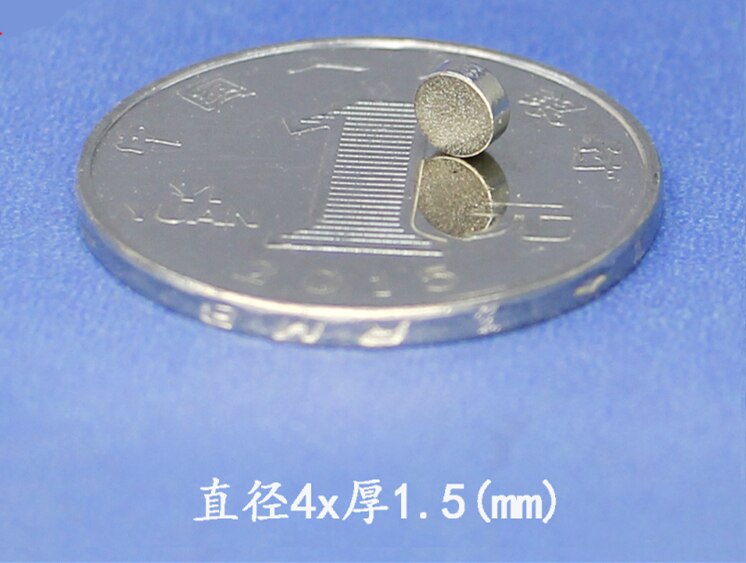 100 stks/pak Sterke Ronde 4mm x 1.5mm Magneten Disc Zeldzame Aarde Neodymium N35 Grade