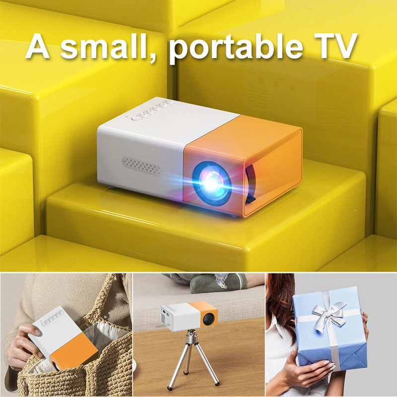 Yg300 led ao ar livre mini hd 1080p projetor móvel yg300 usb projetor infantil ultra-clara mini projetor portátil