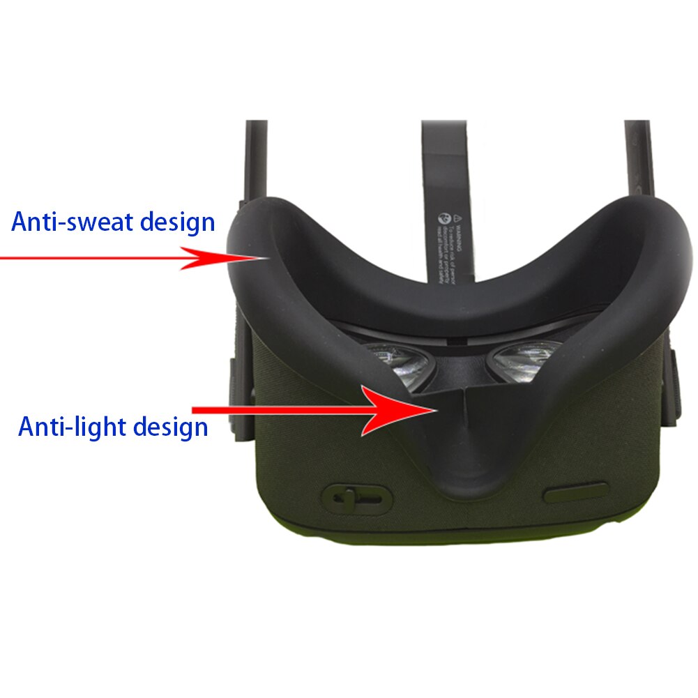Protective VR Glasses Face Cover Eye Mask Skin Soft Elastic Replacement Shading Accessories Silicone Cover for OculusQuest