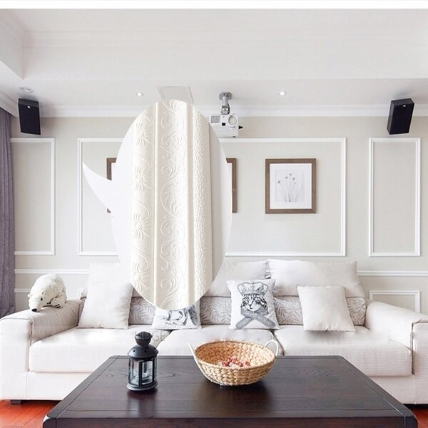 3D Zelfklevende Strip Wanddecoratie Schuim Frame Strip Met Lijm Taille Lijn Behang Waterdicht Plint Muur Sticker